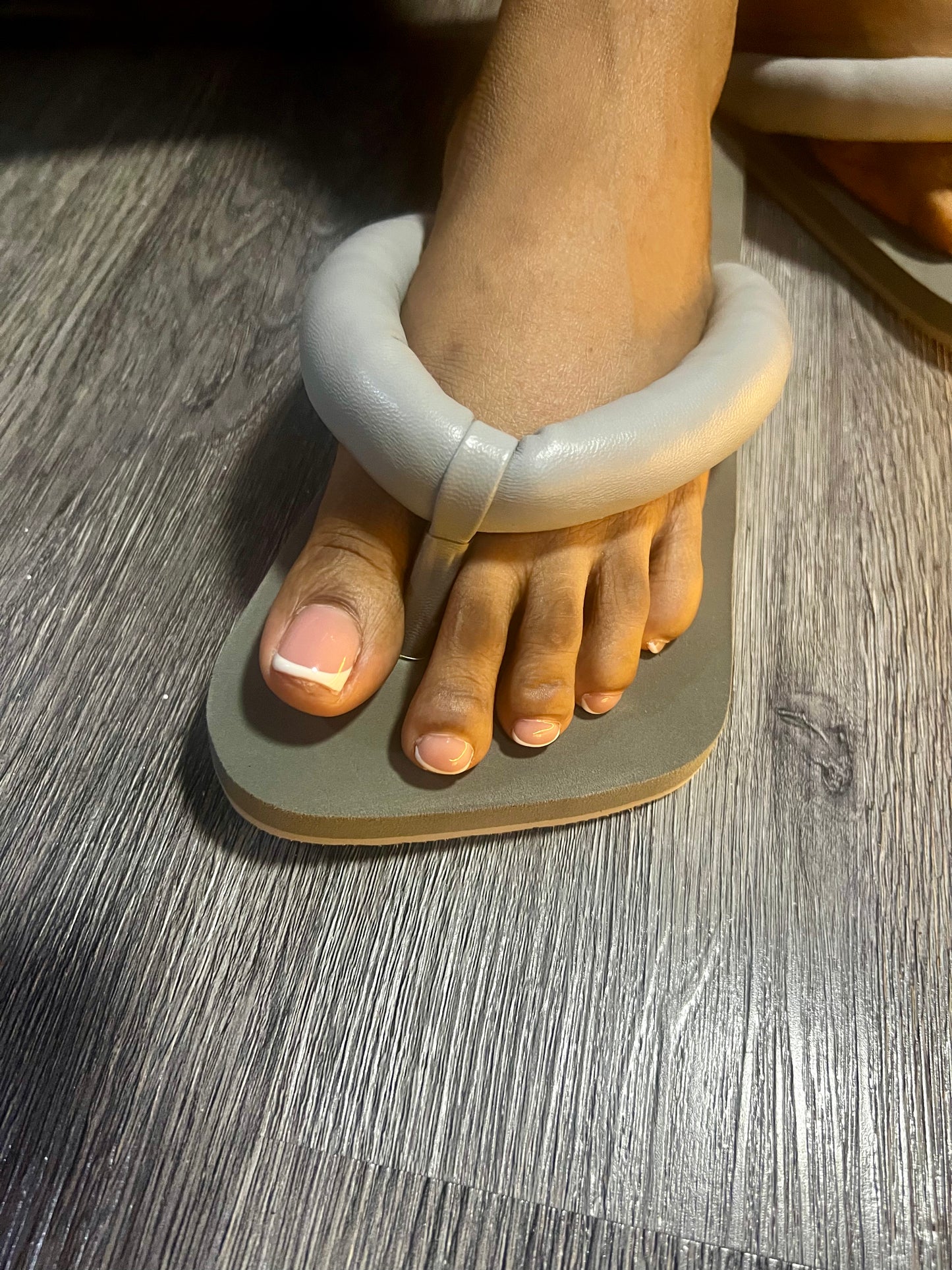 Leather Flip Flop Slip-ons