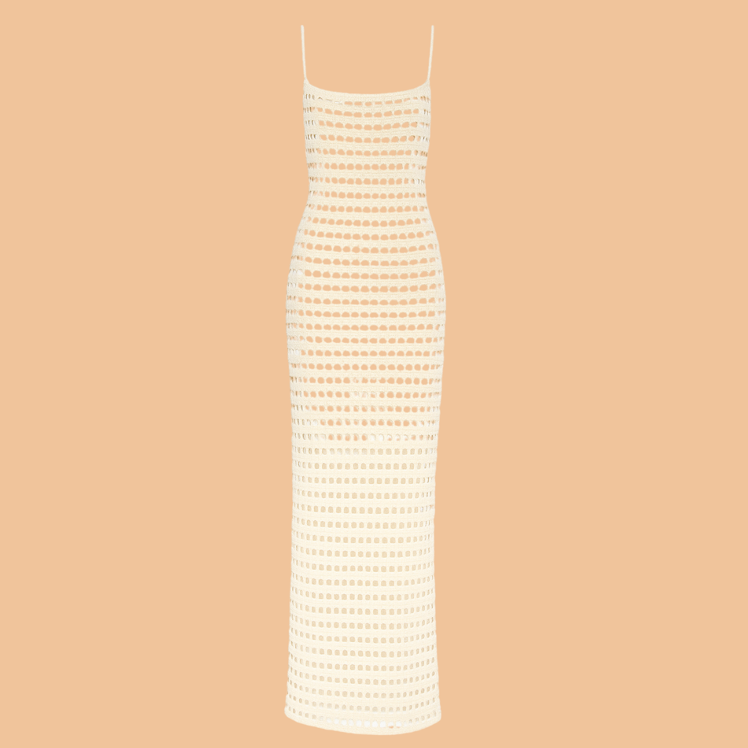 Cotton Crochet Maxi Dress