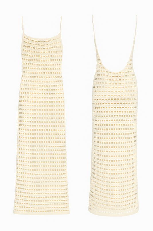 Cotton Crochet Maxi Dress
