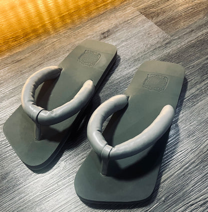 Leather Flip Flop Slip-ons